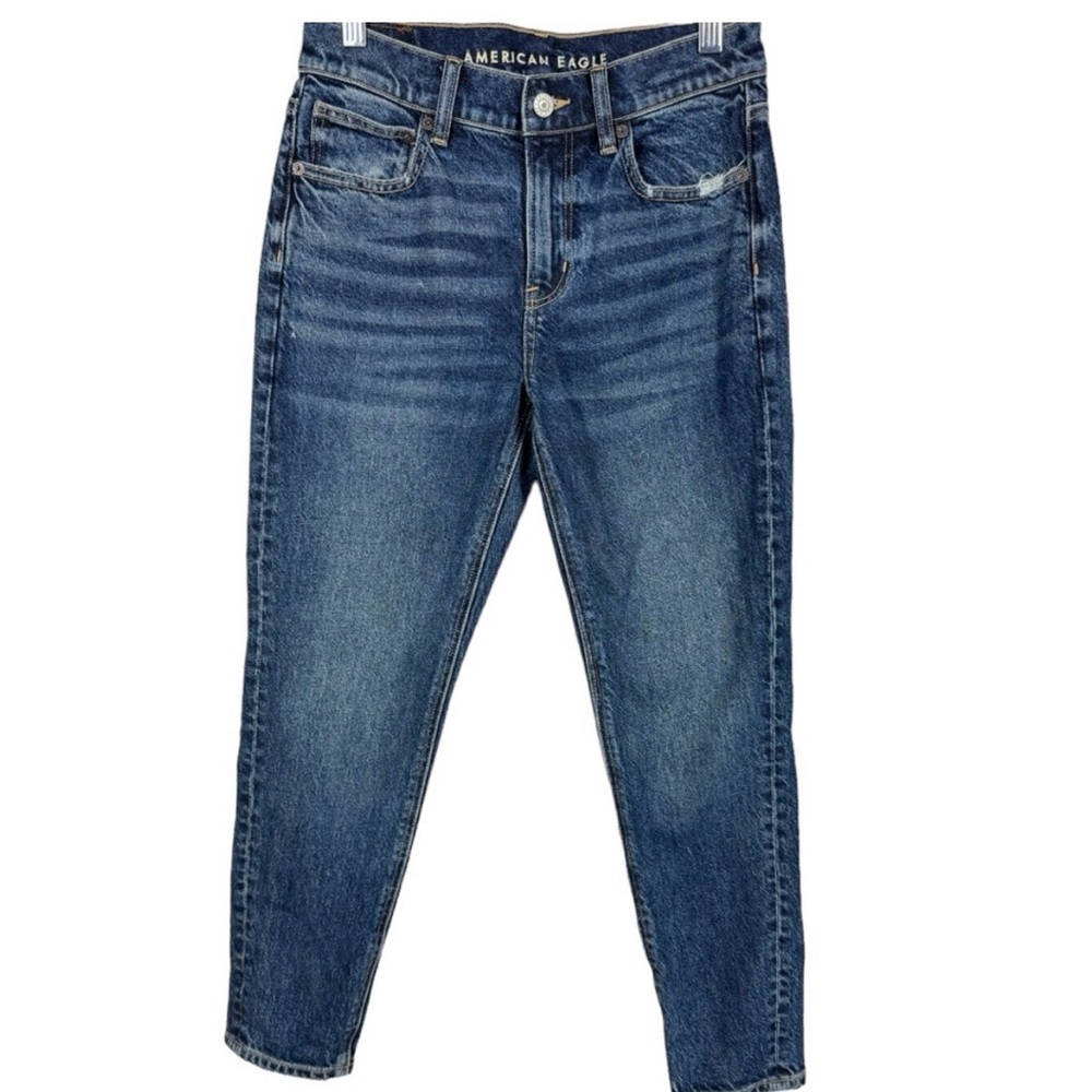 American Eagle Dark Wash Highrise 90’s Skinny Stretch Jeans Size 2 X-Short
